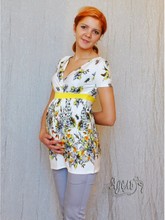 Блузка "Желтые птицы"