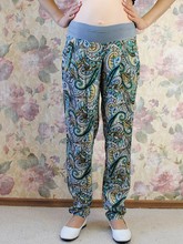 Легкие брюки (синие огурцы)